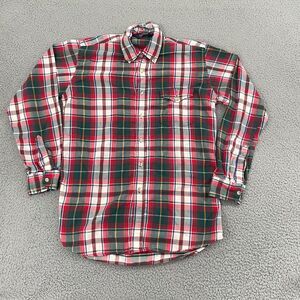 Vintage Woolrich Shirt Men M Plaid Lightweight Outdoors Cottage Cabin Flannel